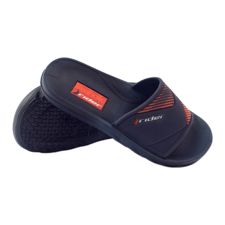 Zapatillas de piscina de ocio Rider 82359 naranja azul marino 3 Zapatillas de piscina de ocio Rider 82359 naranja azul marino 3