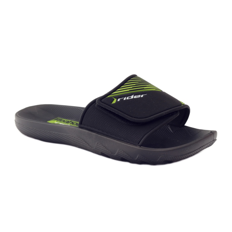 Zapatillas de piscina de ocio Rider 82326 negro verde 1 Zapatillas de piscina de ocio Rider 82326 negro verde 1