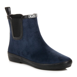 Kylie Chanclos de gamuza para mujer azul marino 1 Kylie Chanclos de gamuza para mujer azul marino 1