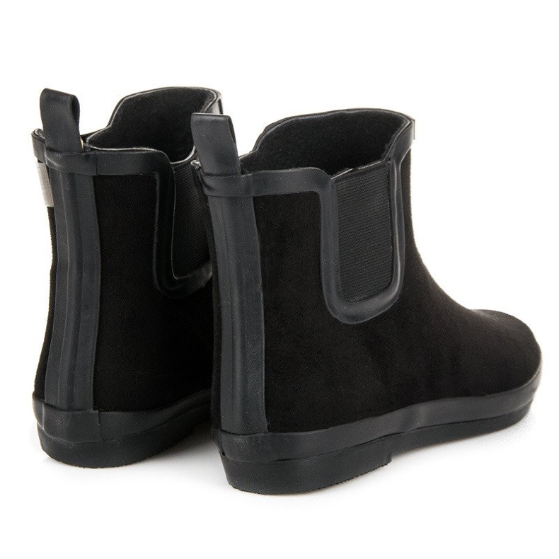 Kylie Chanclas de ante para mujer negro 1