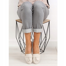 Mocasines de mujer beige 3147 Beige 5
