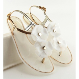 Sandalias meliski blanco KG19P blanco jalea 1