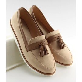 Mocasines mujer beige 9167 Beige 1