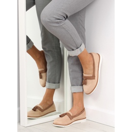 Mocasines mujer beige 9167 Beige 3