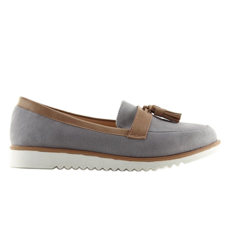 Mocasines grises para mujer 9167 Gris 2
