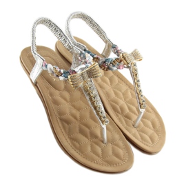 Chanclas plata D567 plata gris 4