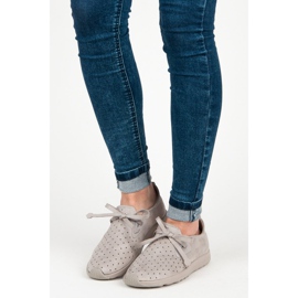 Kylie Slipon Ante Calado gris 1