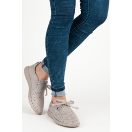 Kylie Slipon Ante Calado gris 2