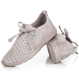 Kylie Slipon Ante Calado gris 4
