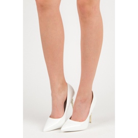 Seastar Stilettos con tacón decorativo blanco 5