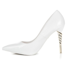 Seastar Stilettos con tacón decorativo blanco 1