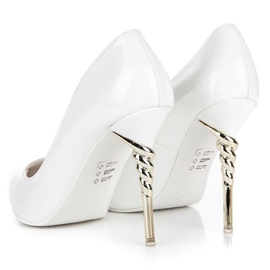 Seastar Stilettos con tacón decorativo blanco 2
