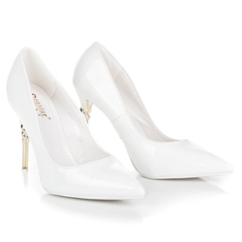 Seastar Stilettos con tacón decorativo blanco 3