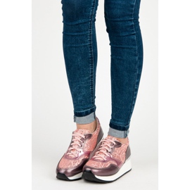 Kylie Zapatos deportivos con purpurina rosado 1 Kylie Zapatos deportivos con purpurina rosado 1