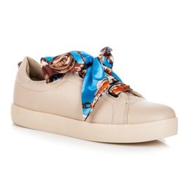 Zapatillas Atadas con cinta VICES beige 3