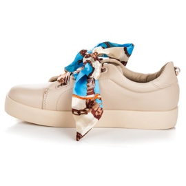 Zapatillas Atadas con cinta VICES beige 4