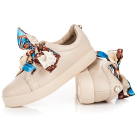 Zapatillas Atadas con cinta VICES beige 5