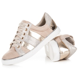 Kylie Zapatillas de moda atadas marrón 4