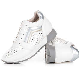 Kylie Zapatillas de moda en la plataforma blanco 4