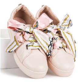 Zapatillas Atadas con cinta VICES rosado 3