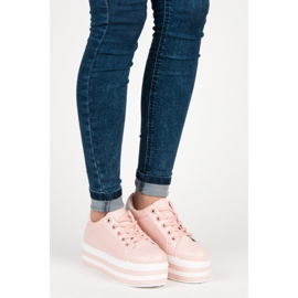 Seastar Zapatillas con cordones en la plataforma. rosa 1