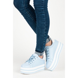 Seastar Zapatillas con cordones en la plataforma. azul 2 Seastar Zapatillas con cordones en la plataforma. azul 2