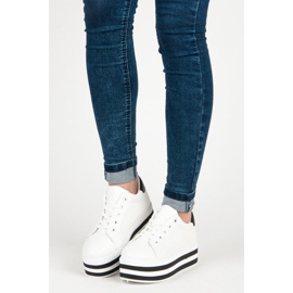 Seastar Zapatillas con cordones en la plataforma. blanco 1