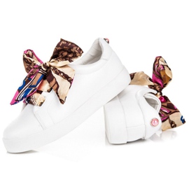 Vices Zapatillas atadas con una cinta vicios blanco 4