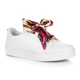 Vices Zapatillas atadas con una cinta vicios blanco 5