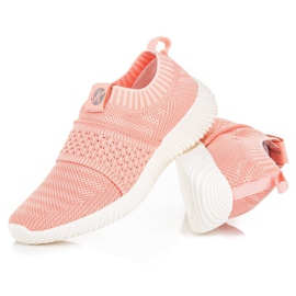 Kylie Zapatillas deportivas sin cordones de tela rosado 4