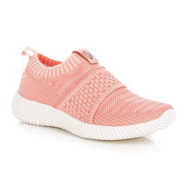 Kylie Zapatillas deportivas sin cordones de tela rosado 5