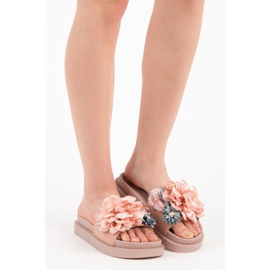 Seastar Zapatillas casa flores mujer rosado 5