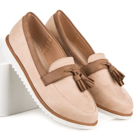 Mocasines boho vices beige 1
