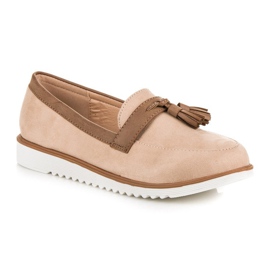 Mocasines boho vices beige 2