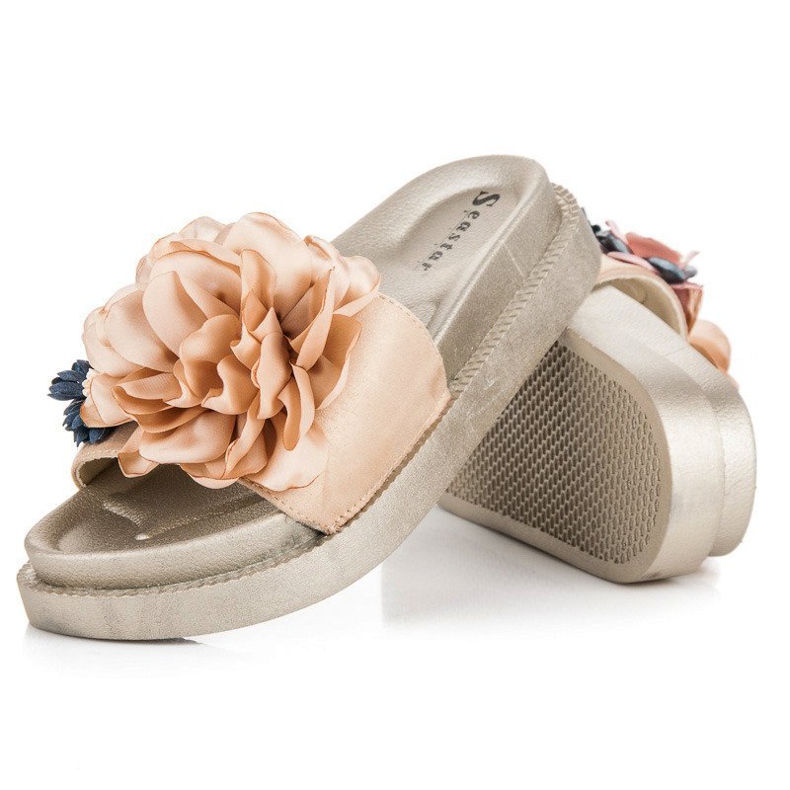 Seastar Zapatillas casa flores mujer amarillo 2