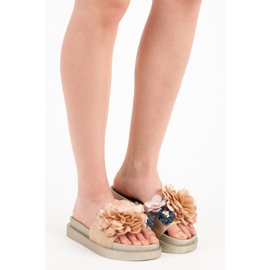 Seastar Zapatillas casa flores mujer amarillo 4