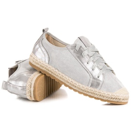 Seastar Alpargatas de ante con cordones gris 3