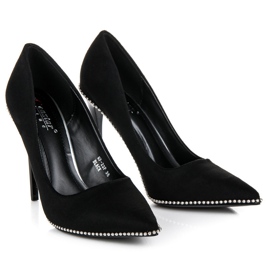 Seastar Tacones negros de moda 3