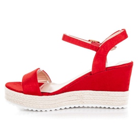 Seastar Alpargatas cuña rojo 5