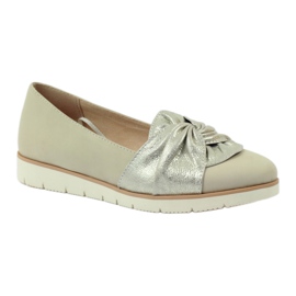 Caprice salón zapatos bajos zapatos de mujer 24607 beige dorado 1