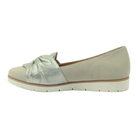 Caprice salón zapatos bajos zapatos de mujer 24607 beige dorado 2
