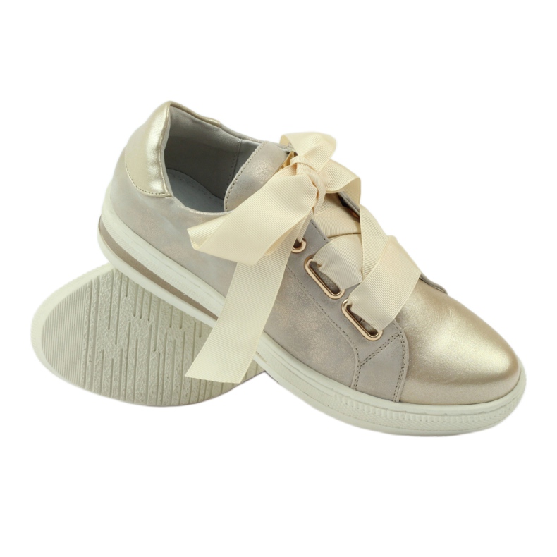 Zapatos de Filippo con plantilla de piel Creepers gris dorado 3 Zapatos de Filippo con plantilla de piel Creepers gris dorado 3