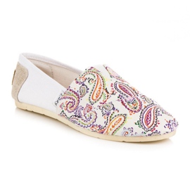 L. Day Alpargatas Con Estampado Étnico blanco 2