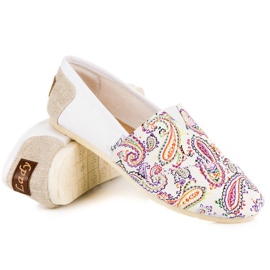 L. Day Alpargatas Con Estampado Étnico blanco 4