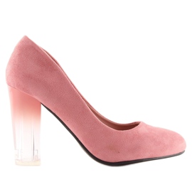 Salón tacones altos ombre rosa 889-6 Rosa rosado 1