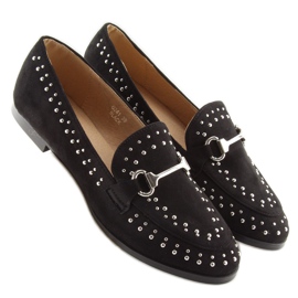 Negro Mocasines negros de mujer G241 Black 4