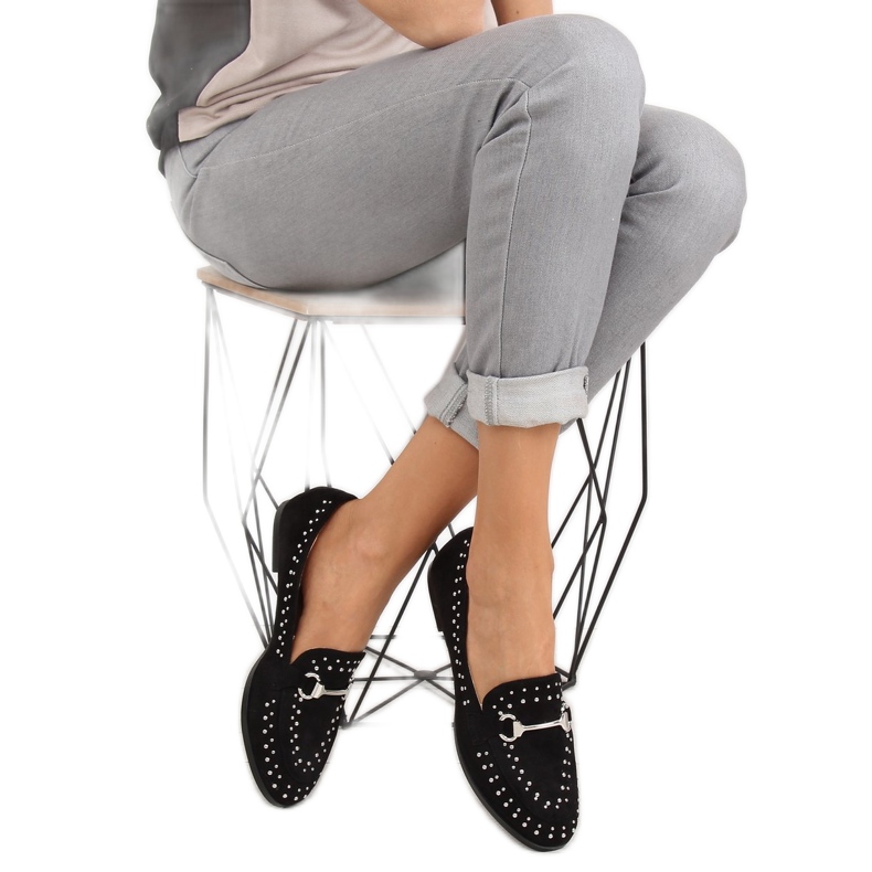 Negro Mocasines negros de mujer G241 Black 2