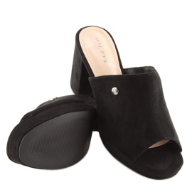 Negro FLD-3K41 tacones negros 4