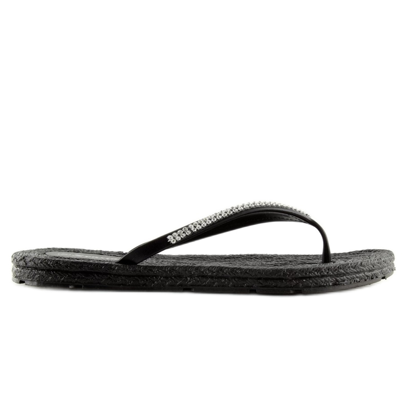 Black CK40P Chanclas de goma negras negro 2