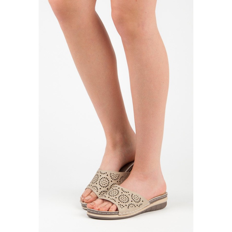 Hasby Babuchas mujer caladas marrón 2 Hasby Babuchas mujer caladas marrón 2